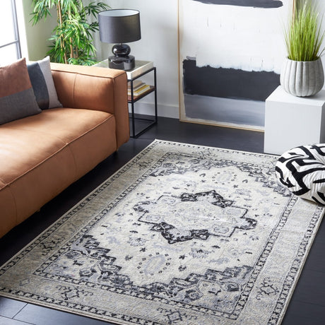 Safavieh Brentwood Bnt851C Ivory/Black Rug.