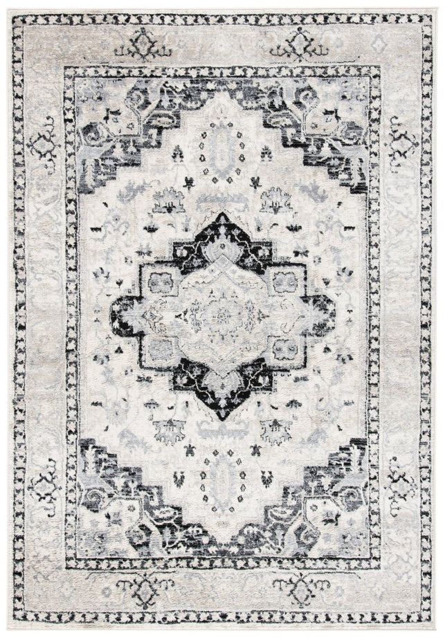 Safavieh Brentwood Bnt851C Ivory/Black Rug.