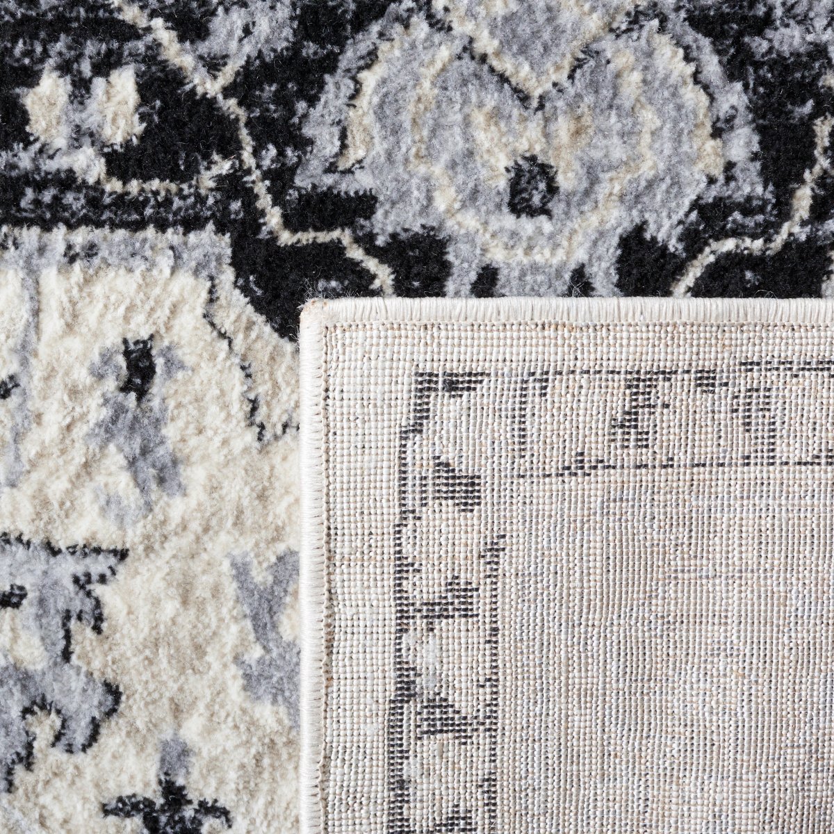Safavieh Brentwood Bnt851C Ivory/Black Rug.