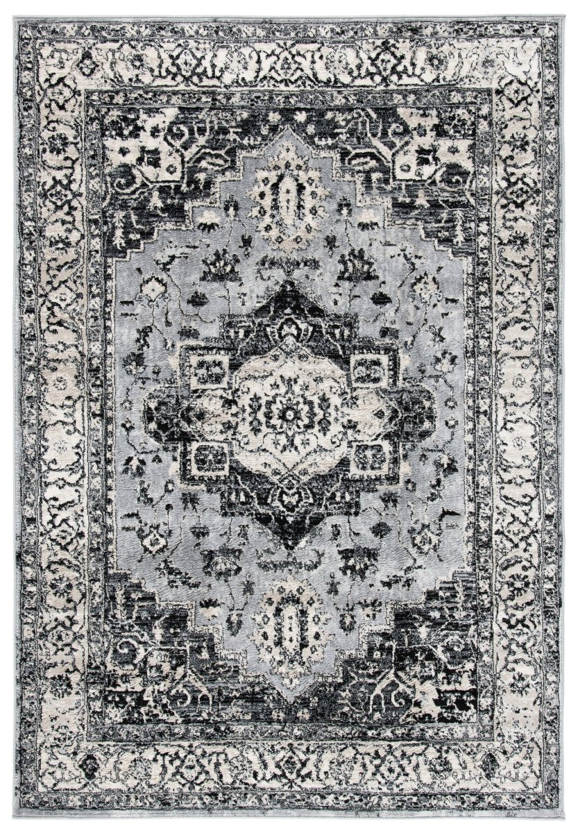 Safavieh Brentwood Bnt851H Grey/Black Rug.