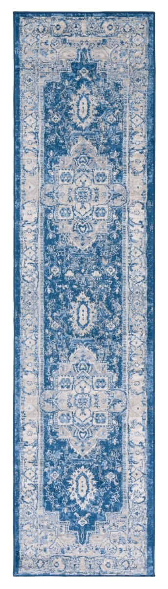 Safavieh Brentwood Bnt851N Navy/Grey Rug.