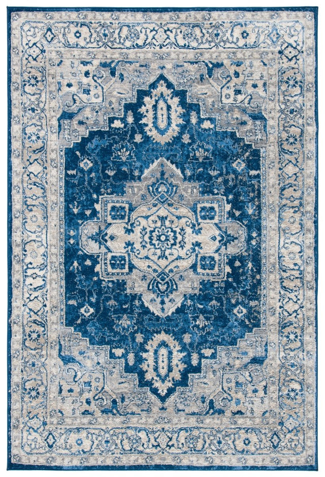Safavieh Brentwood Bnt851N Navy/Grey Rug.