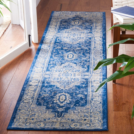 Safavieh Brentwood Bnt851N Navy/Grey Rug.