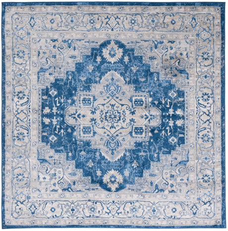 Safavieh Brentwood Bnt851N Navy/Grey Rug.