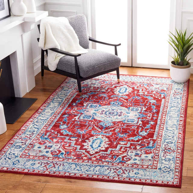 Safavieh Brentwood Bnt851Q Red/Beige Rug.