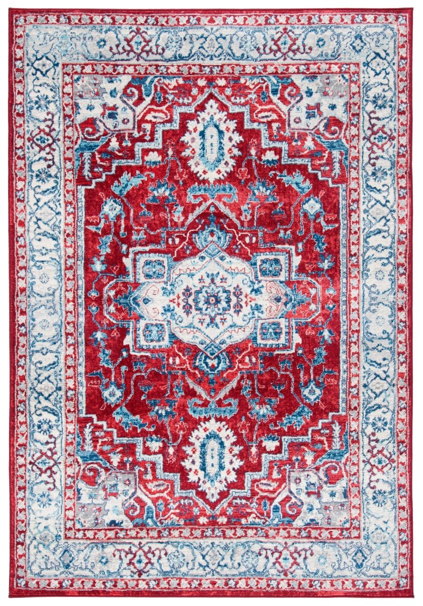 Safavieh Brentwood Bnt851Q Red/Beige Rug.
