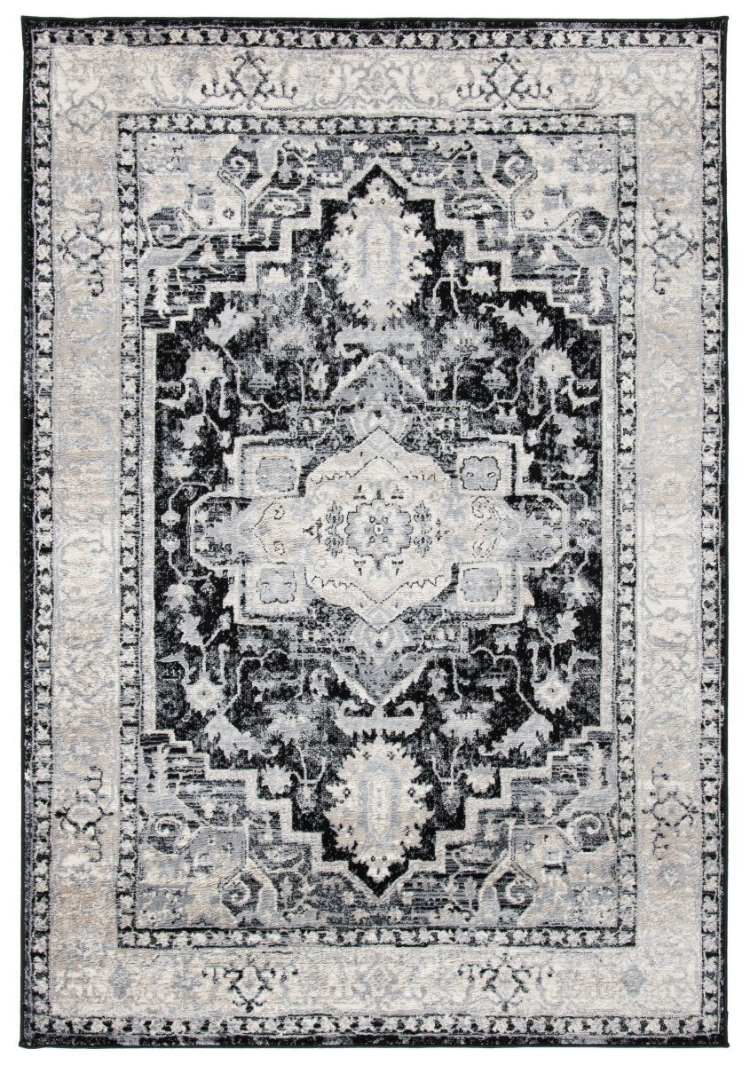 Safavieh Brentwood Bnt851Z Black/Grey Rug.