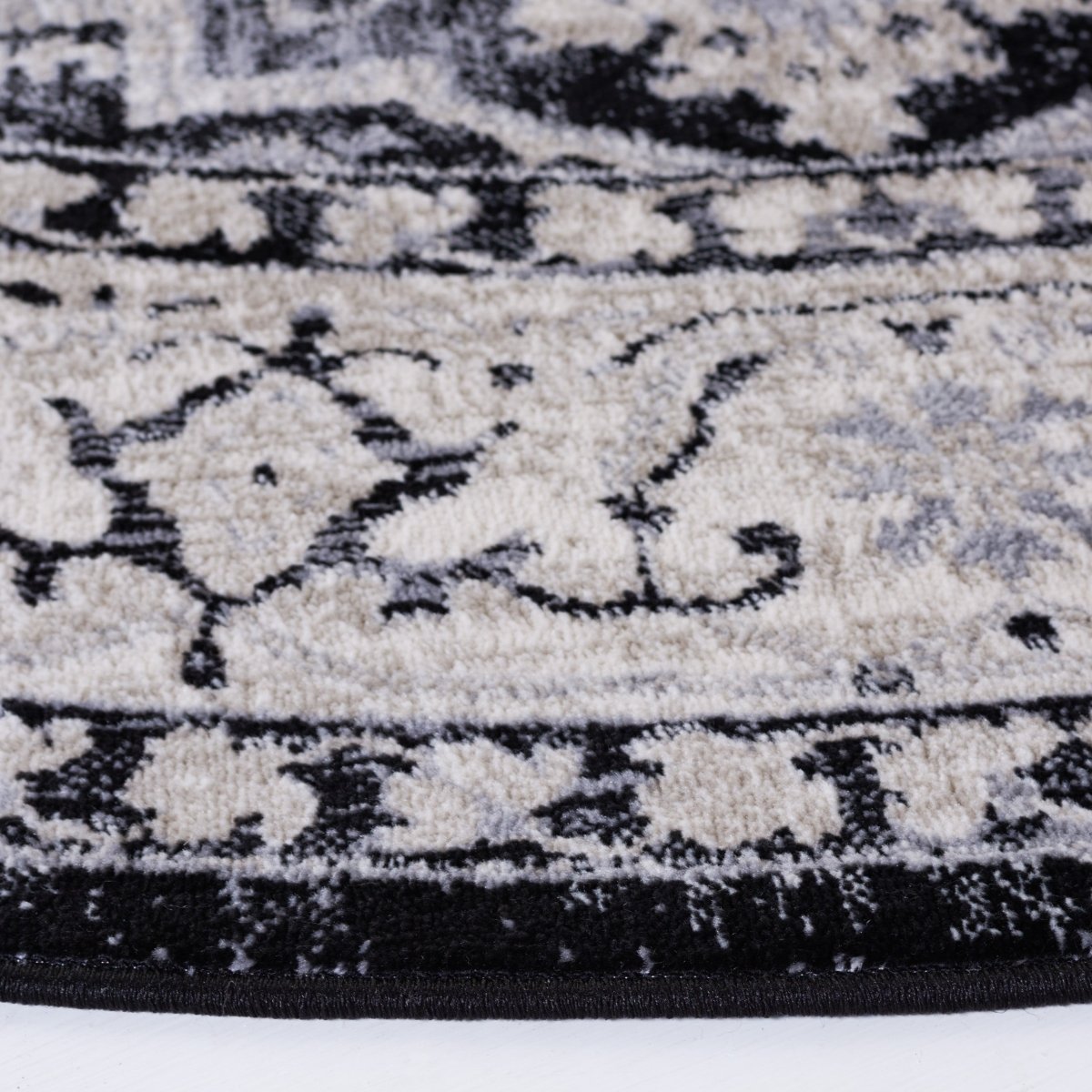 Safavieh Brentwood Bnt851Z Black/Grey Rug.