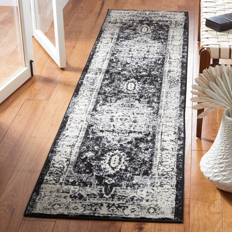 Safavieh Brentwood Bnt851Z Black/Grey Rug.