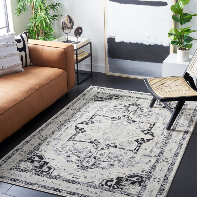 Safavieh Brentwood Bnt852A Ivory/Black Rug.