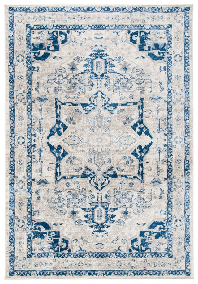 Safavieh Brentwood Bnt852C Beige/Blue Rug.