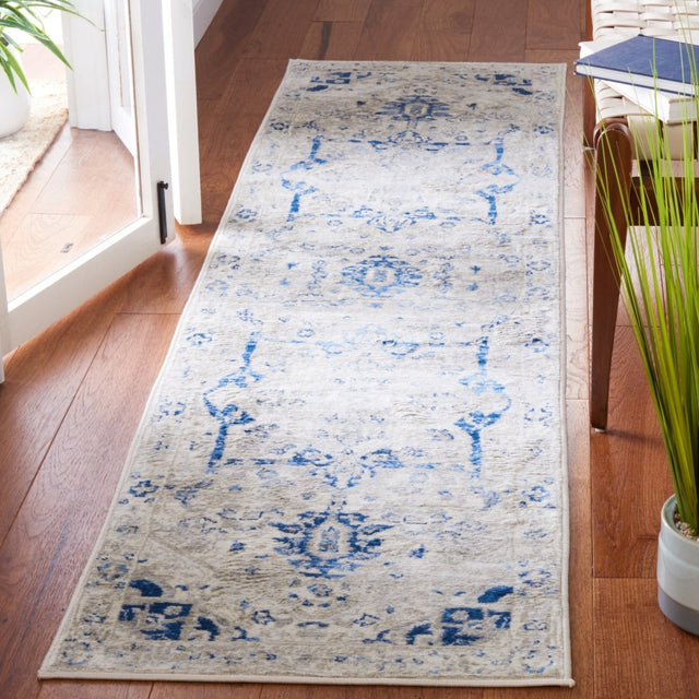 Safavieh Brentwood Bnt852C Beige/Blue Rug.