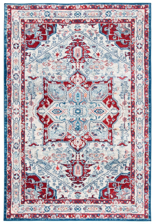 Safavieh Brentwood Bnt852E Ivory/Red Rug.