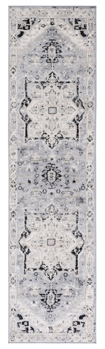 Safavieh Brentwood Bnt852H Silver/Black Rug.