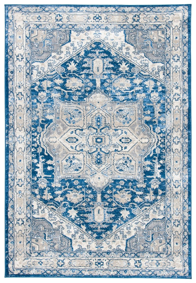 Safavieh Brentwood Bnt852N Navy/Grey Rug.