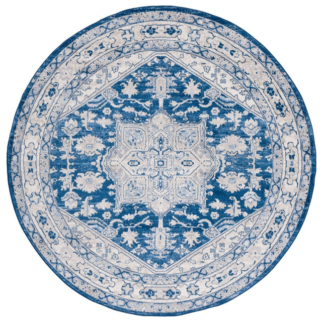 Safavieh Brentwood Bnt852N Navy/Grey Rug.