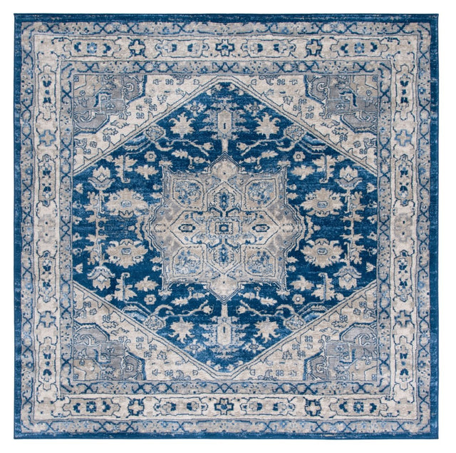 Safavieh Brentwood Bnt852N Navy/Grey Rug.