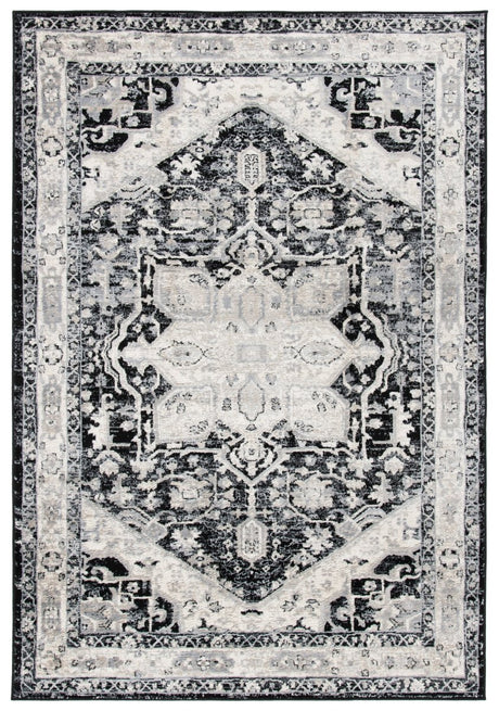 Safavieh Brentwood Bnt852Z Black/Ivory Rug.