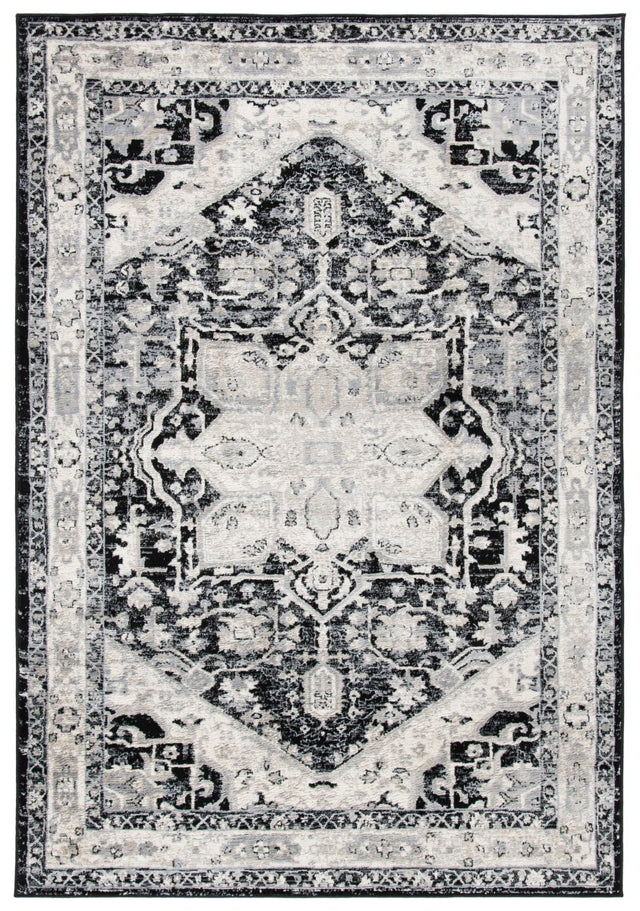 Safavieh Brentwood Bnt852Z Black/Ivory Rug.