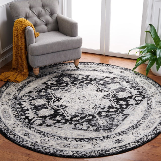 Safavieh Brentwood Bnt852Z Black/Ivory Rug.
