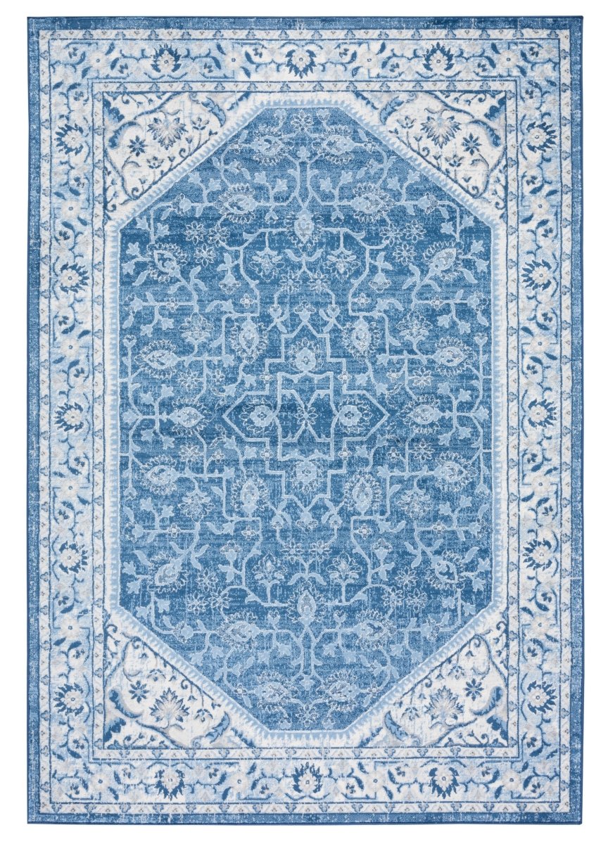 Safavieh Brentwood Bnt853A Ivory/Navy Rug.