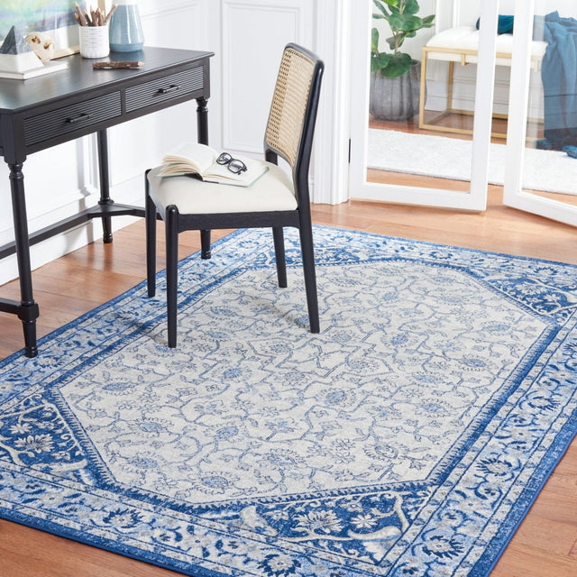 Safavieh Brentwood Bnt853M Blue/Ivory Rug.