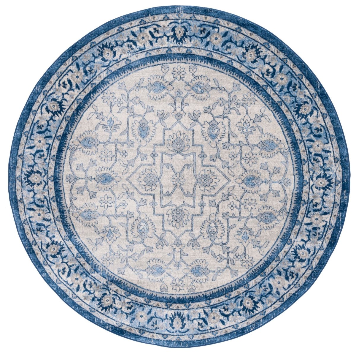 Safavieh Brentwood Bnt853M Blue/Ivory Rug.