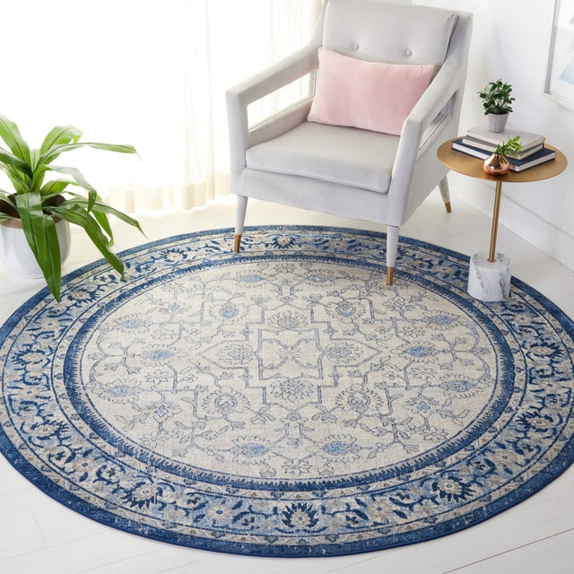Safavieh Brentwood Bnt853M Blue/Ivory Rug.