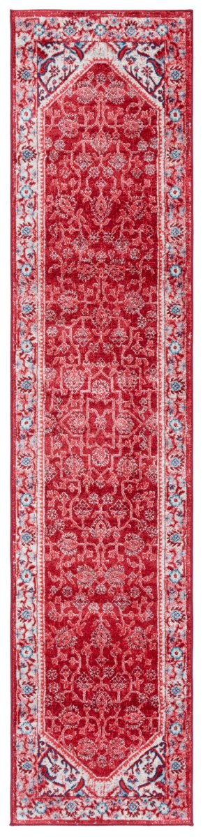 Safavieh Brentwood Bnt853N Blue/Red Rug.