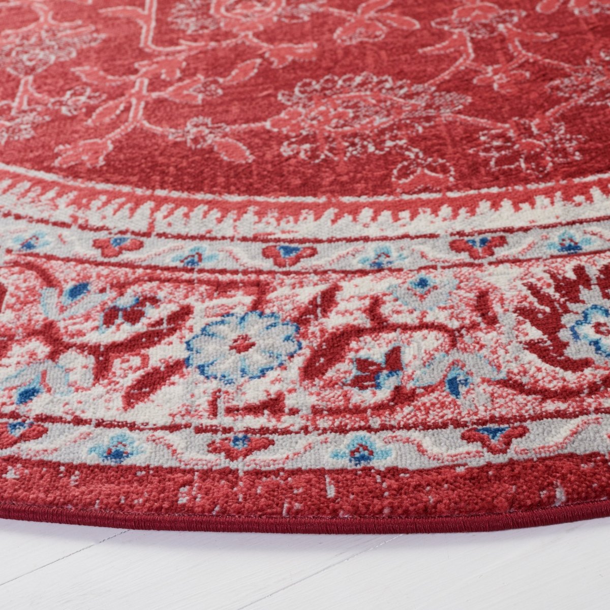 Safavieh Brentwood Bnt853N Blue/Red Rug.