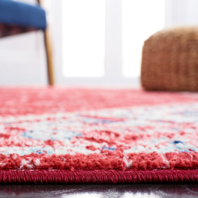 Safavieh Brentwood Bnt853N Blue/Red Rug.