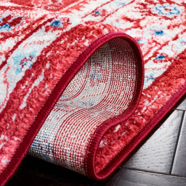 Safavieh Brentwood Bnt853N Blue/Red Rug.