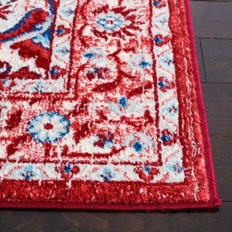 Safavieh Brentwood Bnt853N Blue/Red Rug.