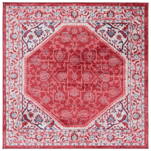Safavieh Brentwood Bnt853N Blue/Red Rug.