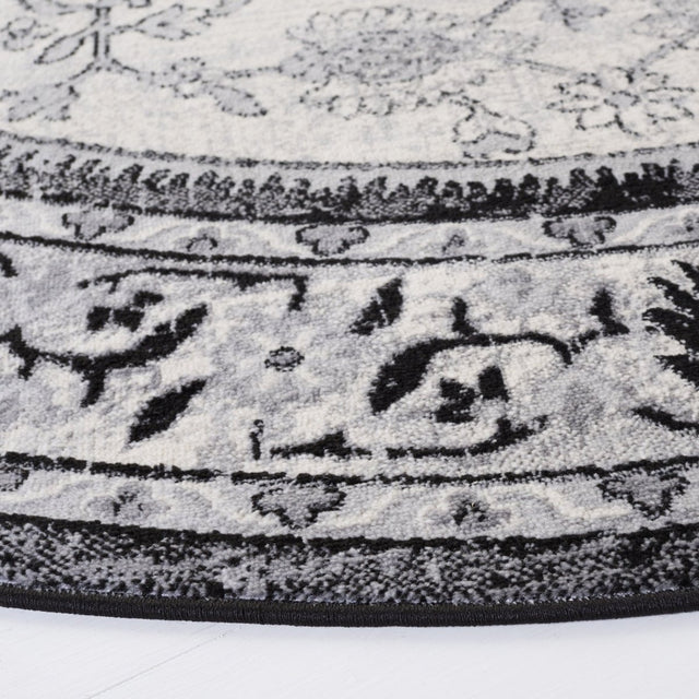 Safavieh Brentwood Bnt853Z Black/Ivory Rug.
