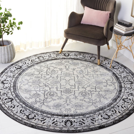 Safavieh Brentwood Bnt853Z Black/Ivory Rug.