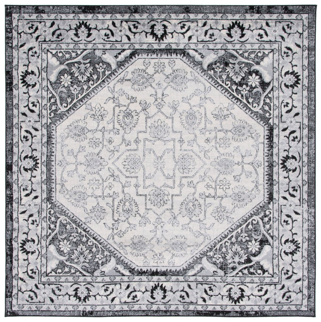 Safavieh Brentwood Bnt853Z Black/Ivory Rug.