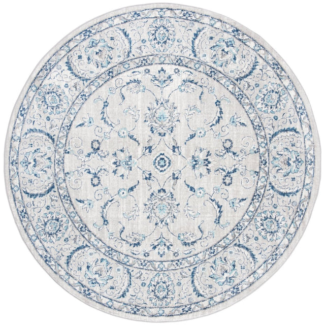 Safavieh Brentwood Bnt854G Light Grey/Blue Rug.