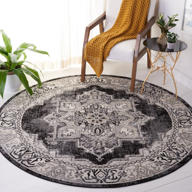Safavieh Brentwood Bnt861A Ivory/Black Rug.
