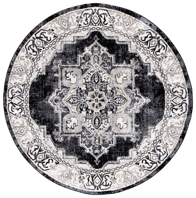 Safavieh Brentwood Bnt861A Ivory/Black Rug.