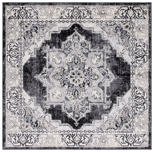 Safavieh Brentwood Bnt861A Ivory/Black Rug.