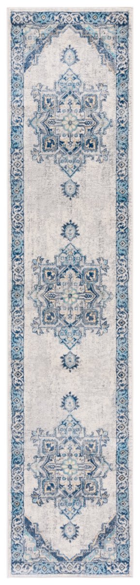 Safavieh Brentwood Bnt861K Aqua/Light Grey Rug.