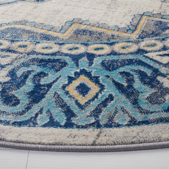 Safavieh Brentwood Bnt861K Aqua/Light Grey Rug.