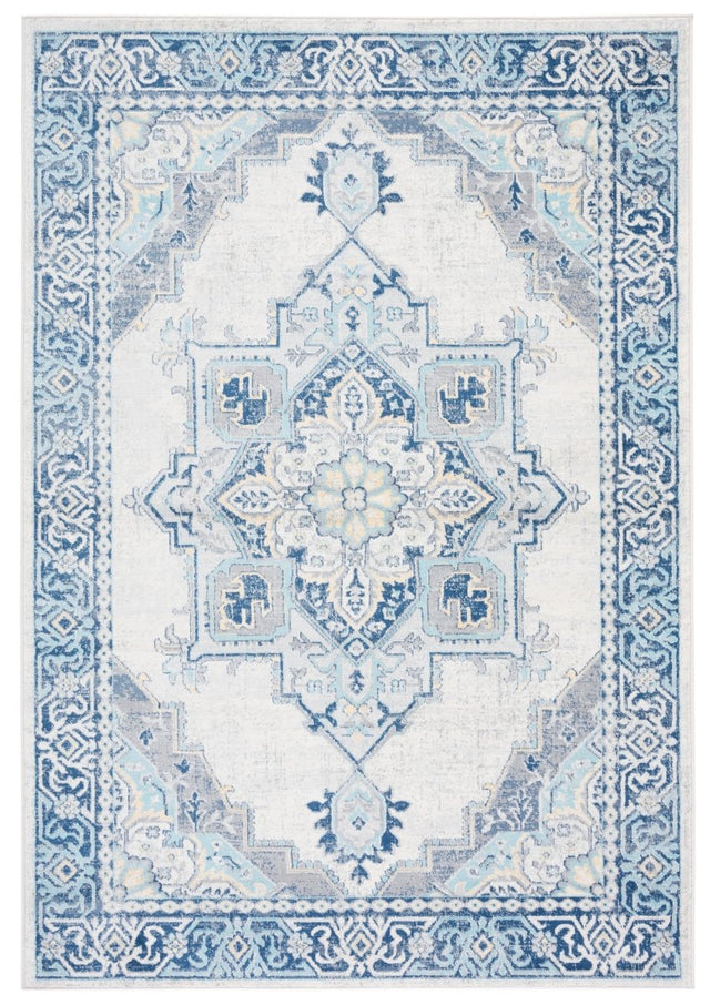 Safavieh Brentwood Bnt861K Aqua/Light Grey Rug.