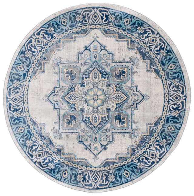 Safavieh Brentwood Bnt861K Aqua/Light Grey Rug.