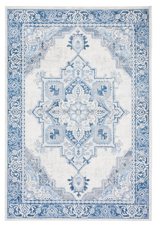 Safavieh Brentwood Bnt861M Blue/Light Grey Rug.