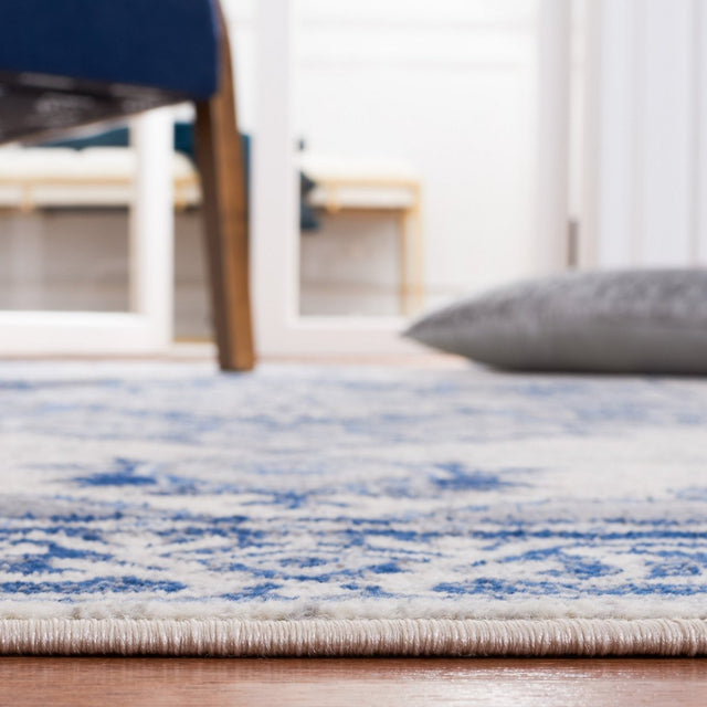 Safavieh Brentwood Bnt861M Blue/Light Grey Rug.