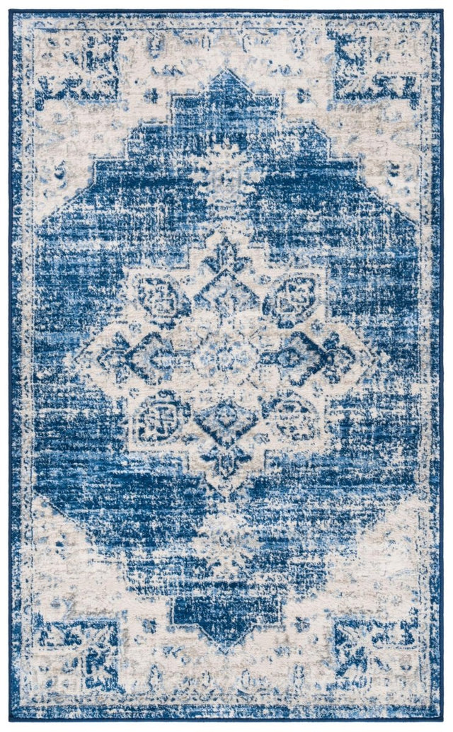 Safavieh Brentwood Bnt865A Ivory/Navy Rugs.