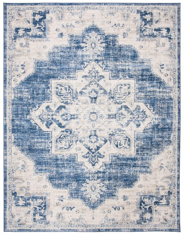 Safavieh Brentwood Bnt865A Ivory/Navy Rugs.