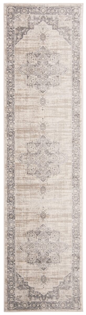 Safavieh Brentwood Bnt865B Cream/Grey Rug.